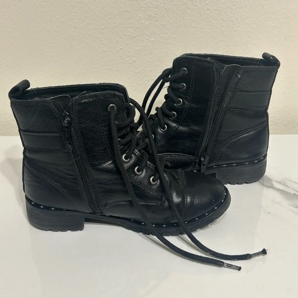 Wonder Nation Black Ankle Boots Toddler Girls Size 12‎